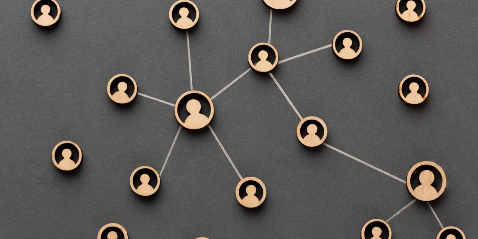 ilustração de rede de afiliados na polarium broker